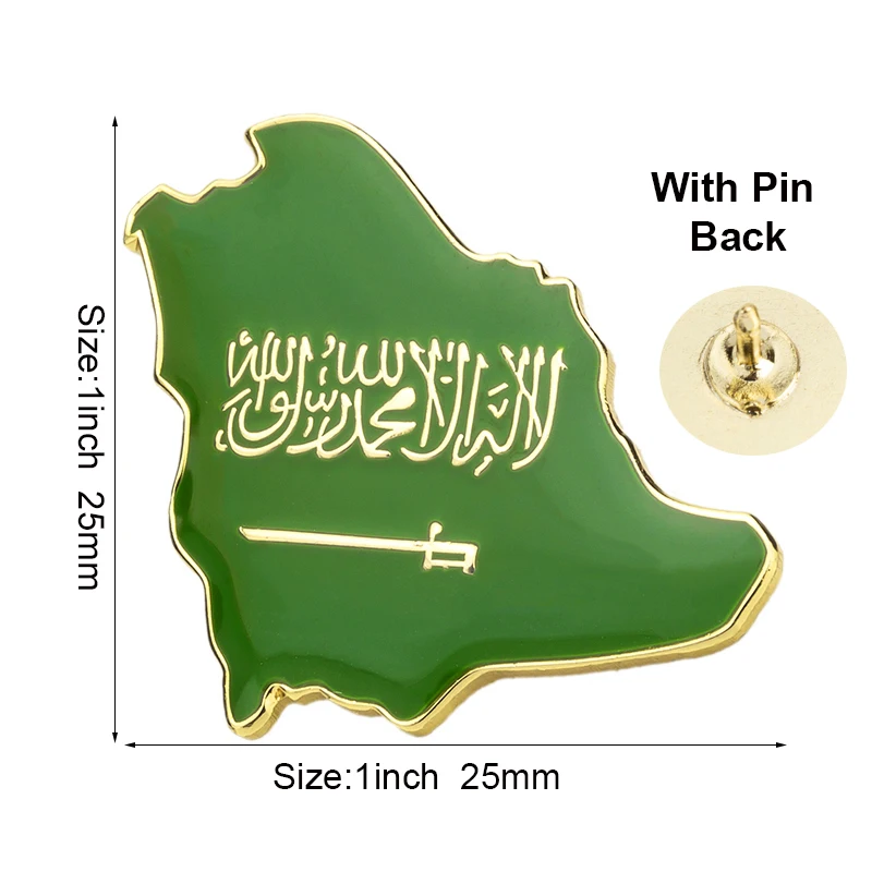 Choice Saudi Arabia Flag Badge Flag Laple Pin Badges Flag