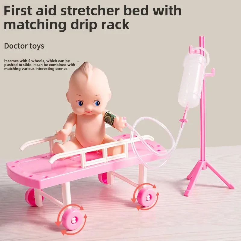 Children's Doctor Toy Set Girl Pretend Play Stethoscope Nurse Injection Baby Medical Checkup Toy Box High Quality Selection