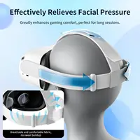 Replacement Original Head Strap for Oculus Quest 2 VR Headset with 6Pcs Controller Thumb Grip Caps for Meta Quest 2 Accessories - Image 2