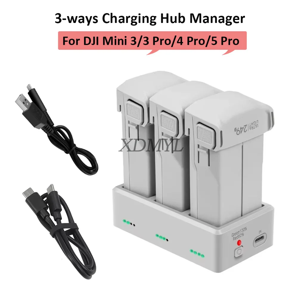 Chargeur Batterie Drone Smart 3 Modes 1S Li-Po USB