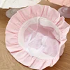 Lace Ruffle Baby Bucket Flower Princess Girl Sunscreen Fisherman Cap Summer Thin Cotton Newborn UV Protection Sun Hat 3-18M 모자 5