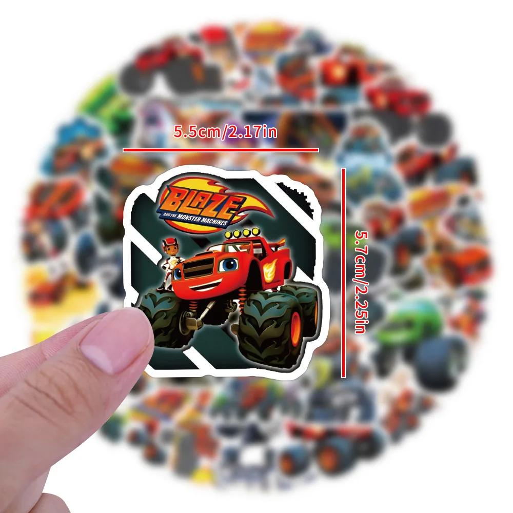 Blaze Monster Machines Creative Waterproof Sticker Pack