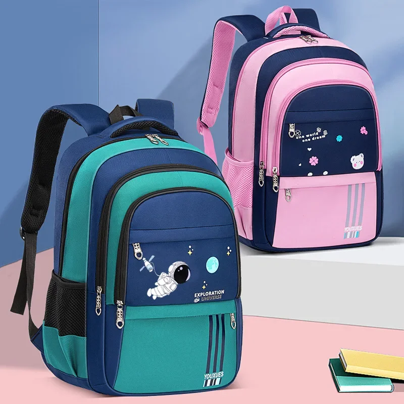 Schoolbag Child Shoulder Bag Boys Backpacks Male Primary School Students Bag Teenagers Girl Junior High Kids Waterproof Bookbag - 6