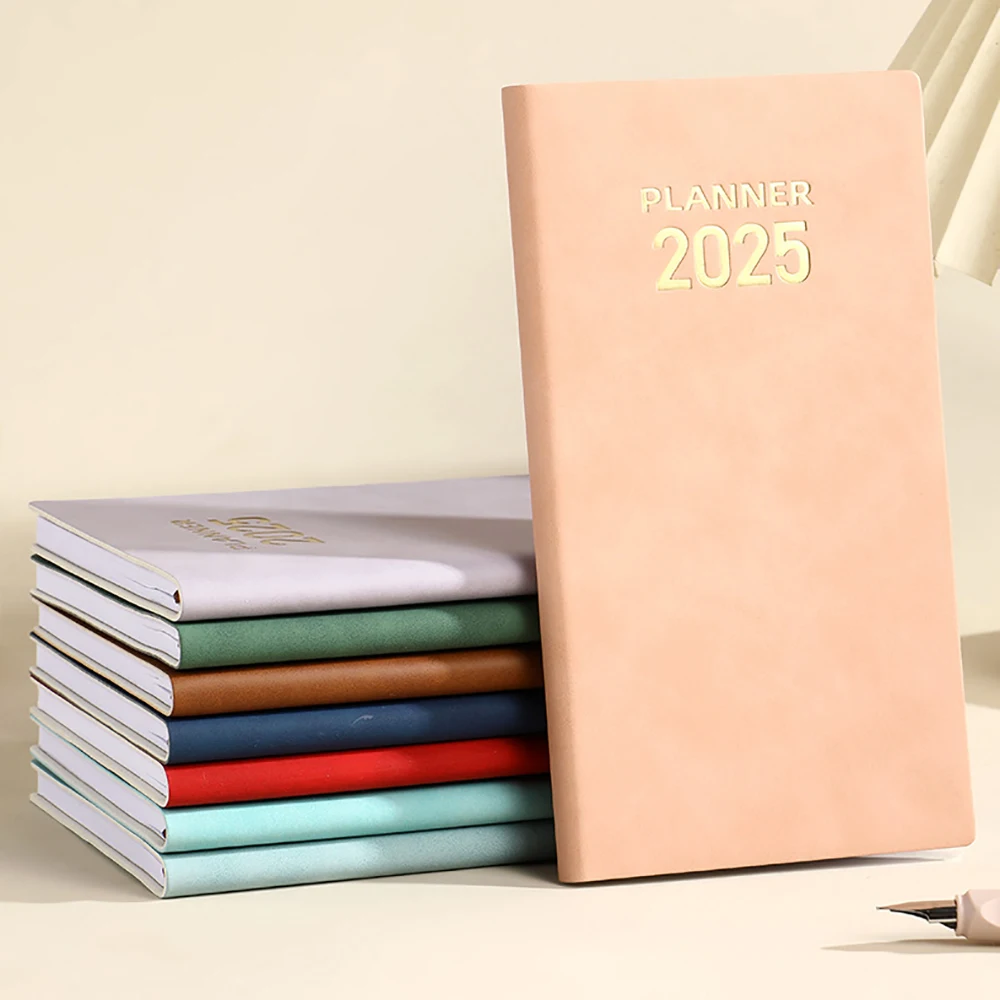 

2025 A6 Agenda Book Portable Diary Weekly Planner Notebooks To Do List English Notepad With Calendar School Office Supplies