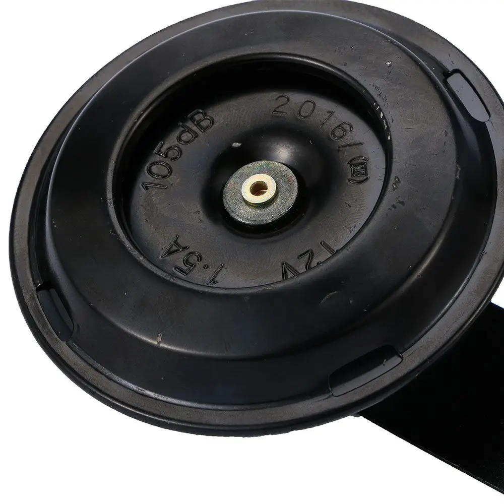 Car Air Horn Black Metal Warn Noisy 12V Car Accessory Claxon Horn Trumpet Automobile Part