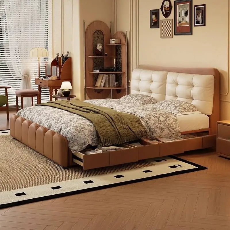 Highly Effective Decor Items Bed Restaints Adult Elegant Dressers Modern Style Bed Platform Double Camas Furniture For Home