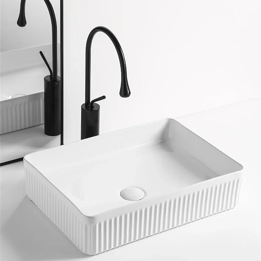

Скандинавская Керамическая Настольная раковина, раковина для дома, ванной, балкона, художественная керамическая раковина, современная и Минималистичная белая раковина