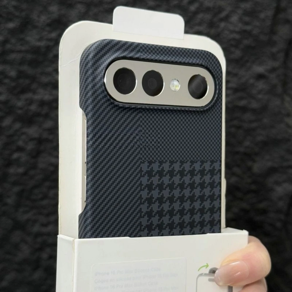 Luxury Matte Carbon Fiber Texture Anti-Fall Phone Case, Non-Slip Protective Shell