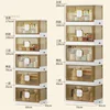 Plastic Nordic Kitchen Cabinet Home Furniture Floor Multi-layer Foldable Storage Cabinet Living Room Locker Bedroom Storage Box 6