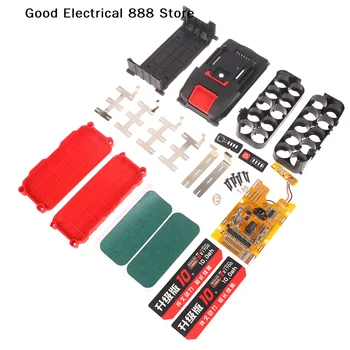【G】Custodia per batteria Li-ion 21700 con scheda PCB BMS e protezione di ricarica per scatola fai-da-te con circuito integrato, può installare 10/15 batterie