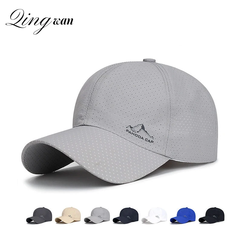 

Кепка для мужчин и женщин, быстросохнущая бейсболка из дышащей сетки, регулируемая, для активного отдыха, скалолазания, рыбалки, летняя