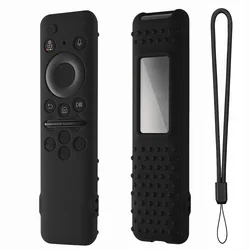 Shockproof Silicone Remote Control Protective Cover - Waterproof Sleeve for Samsung 8K Neo QLED HDR Smart TV (Black)