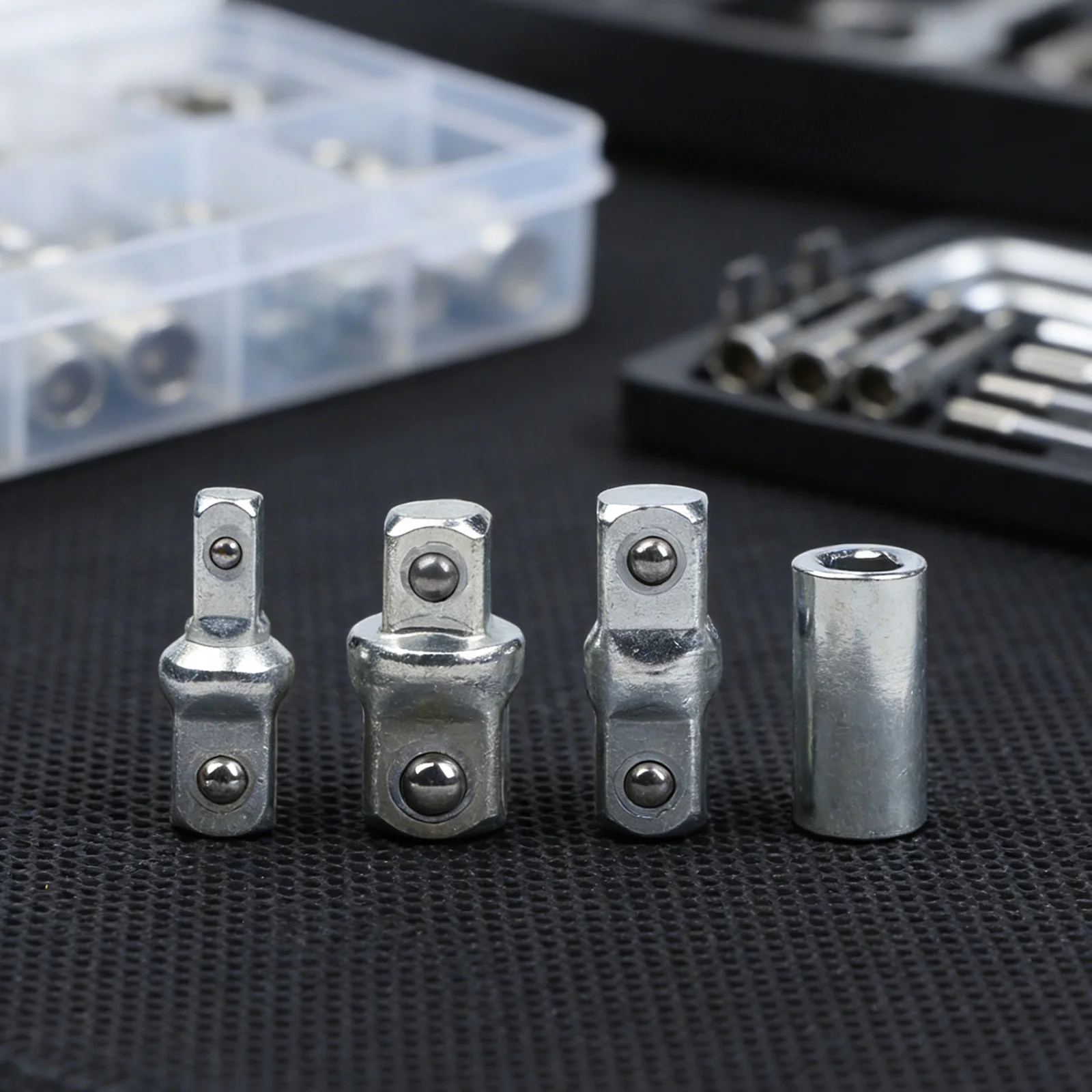 4-teiliges Ratschenschlüssel-Steckschlüsseladapter- und Reduzierset aus Chrom-Vanadium-Legierungsstahl für professionelle und DIY-Reparaturanwendungen – Detail 6