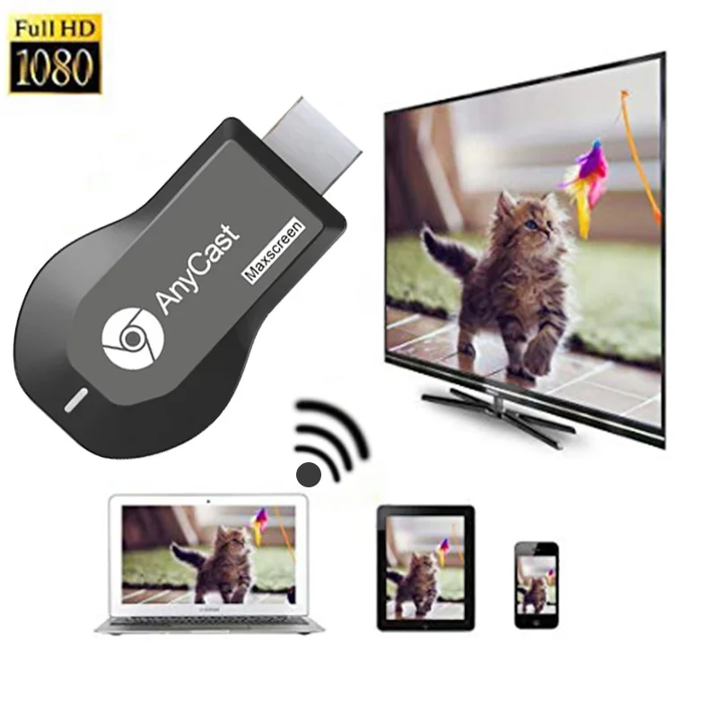 M2 Plus 4K 1080P Wireless WiFi Display TV Dongle Receiver HDMI-compatible TV Stick for DLNA Airplay Miracast for IOS Android