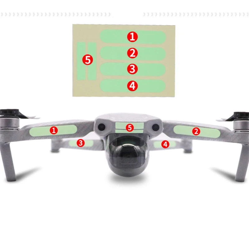 Aircraft Night Flight Fluorescent Decals for DJI Mavic Air 2/Air 2S