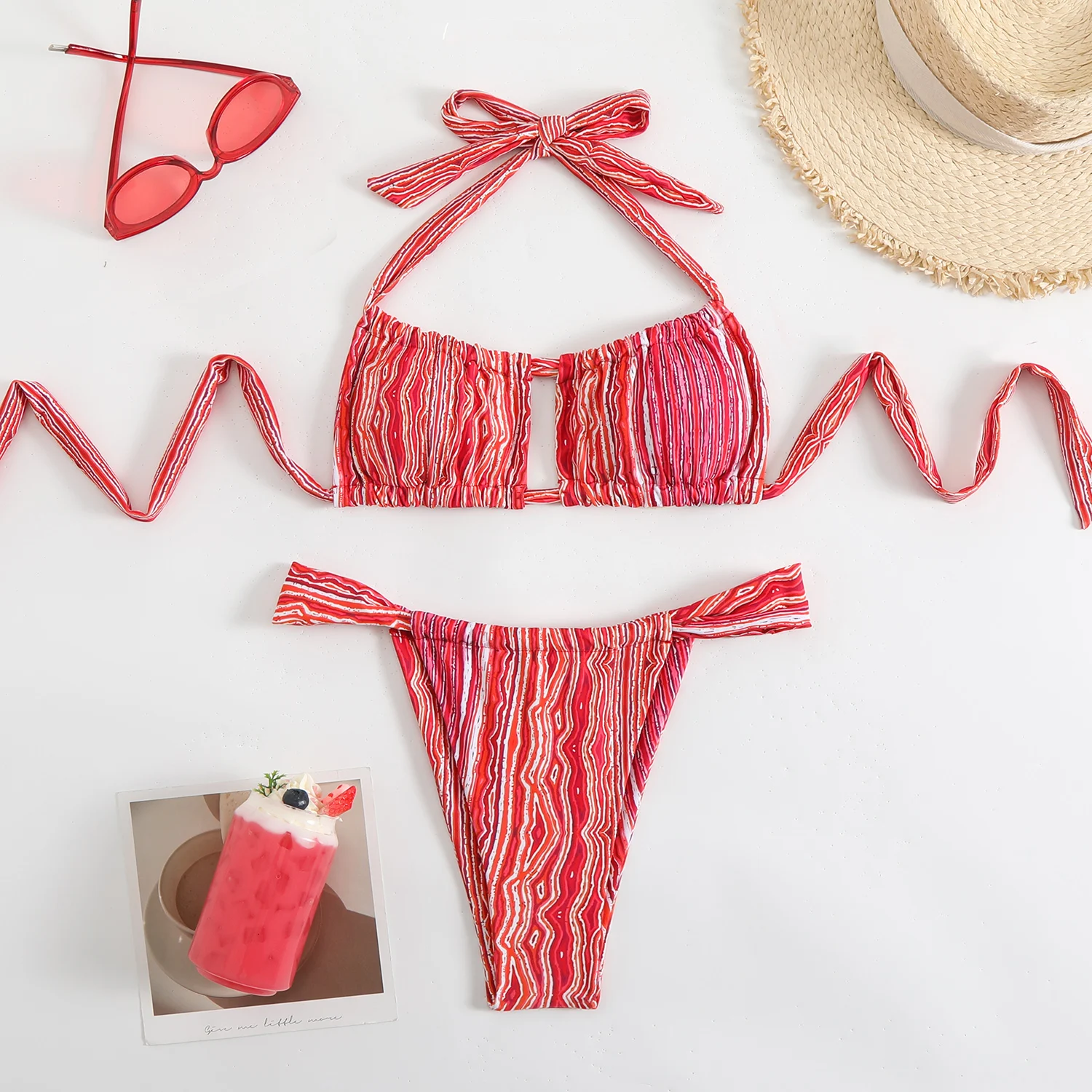 CC BIKINI SWIMSUIT SET IN WHITE 608920 main image 0