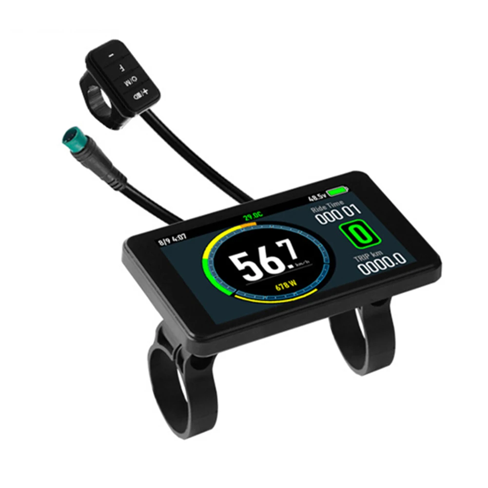 Bleiben Sie informiert während der Fahrt mit für 24 v7for 2v E-Bike T8 buntes LCD-Display für 2 5s kds bafang v5 für 2 kt Protokoll – Detail 3