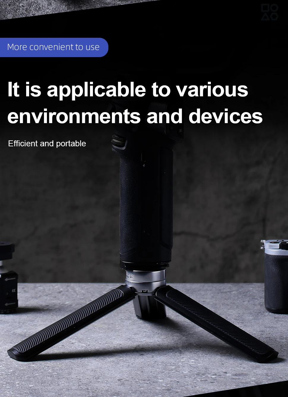 Portable Desktop Tripod Dual Boot Constant Spherical Foldable Grip Ptz Bracket U