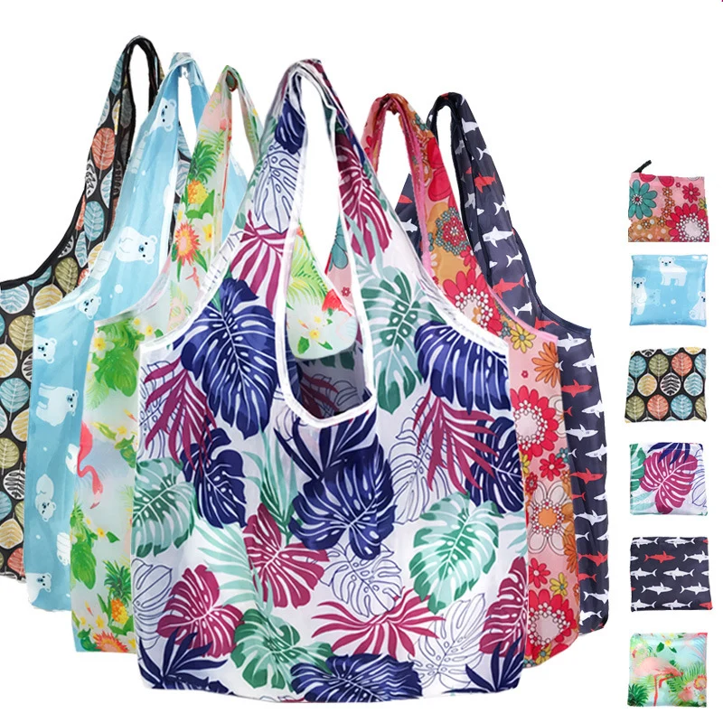 Floral Eco-Friendly Reusable Shopper Tote Bag