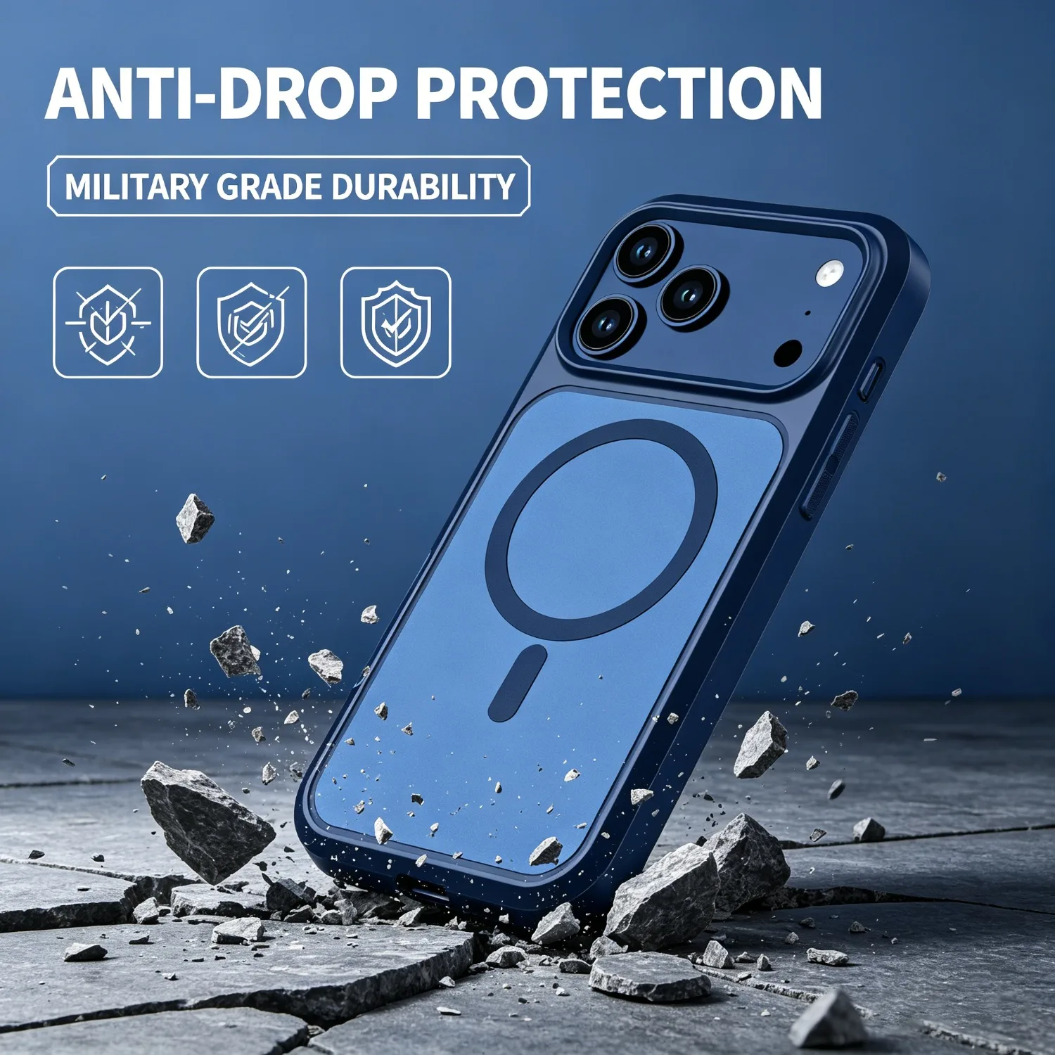 Military Grade Drop-Tested MagSafe Charging Armor Protective Phone Case, OTT-BOX Series