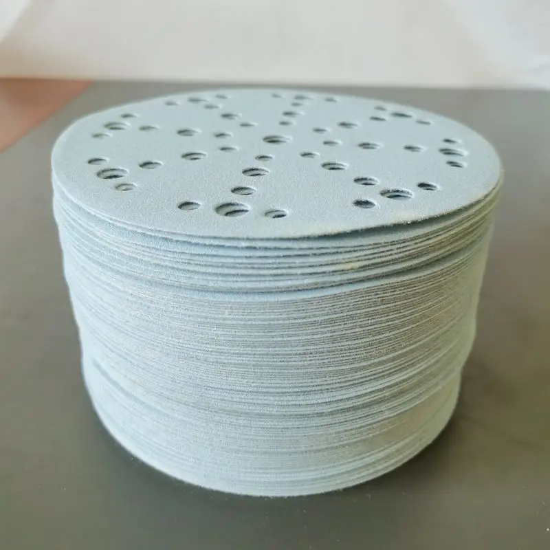 10pcs FESTOOL 6-inch 48-hole Sandpaper 150mm Round Flocking Dry Ground Sandpaper Car Paint Dust-Free Sanding Disc Abrasive 4