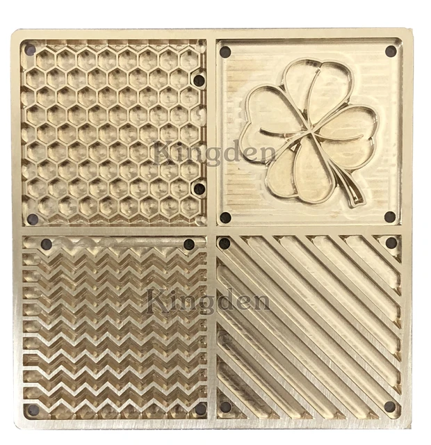 Custom Logo Ice Stamp Ice Cube Stamping Plate Personalized Bar Cocktail Ice  Tray Brass Honeycomb Cold Ice Brander Water Catcher