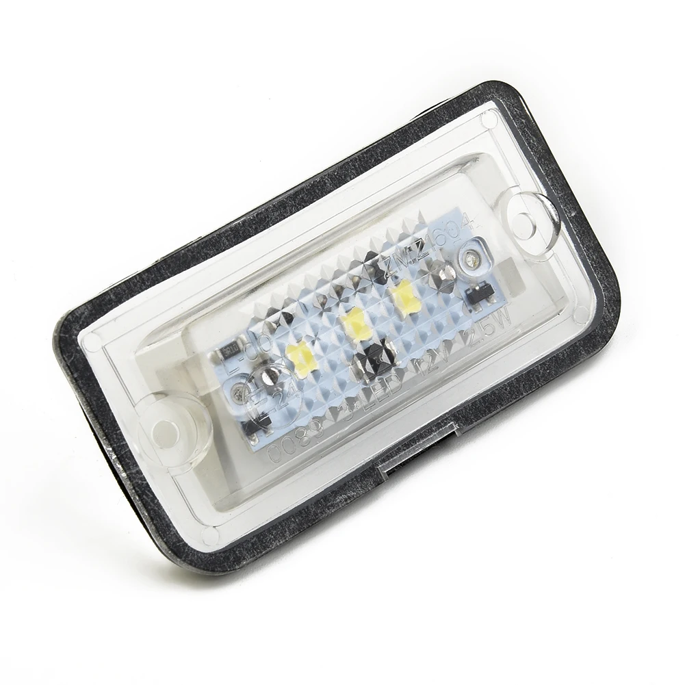 

Lamp License Plate Lights For Mercedes Low Consumption C-Class W203 Sedan Easy To Install Energy Saving LED 2Pcs White