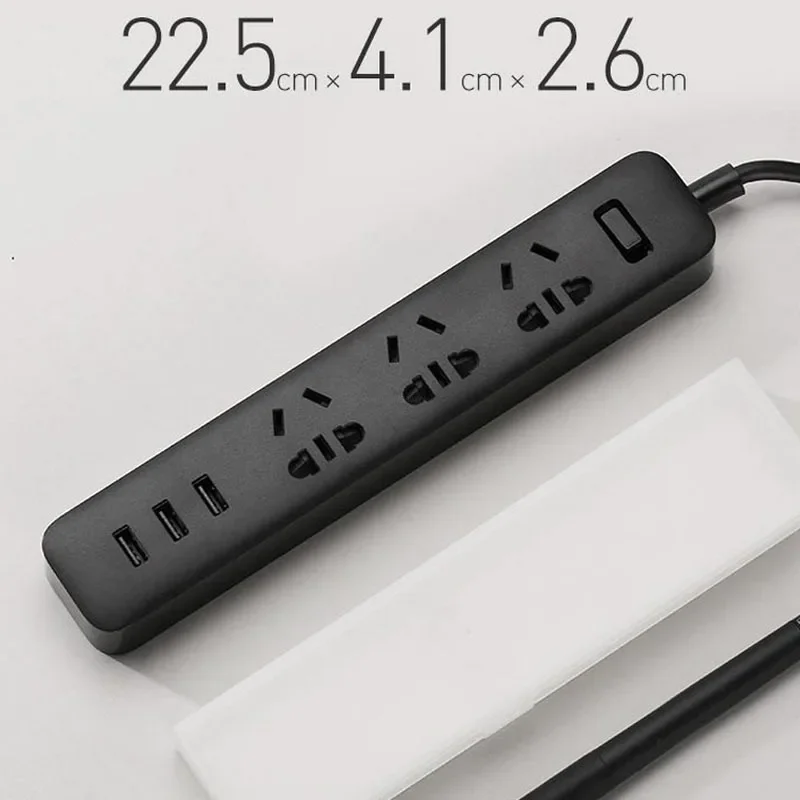 Xiaomi Electronic Power Strip Socket 27w 3 USB 3 Sockets for Smart Home