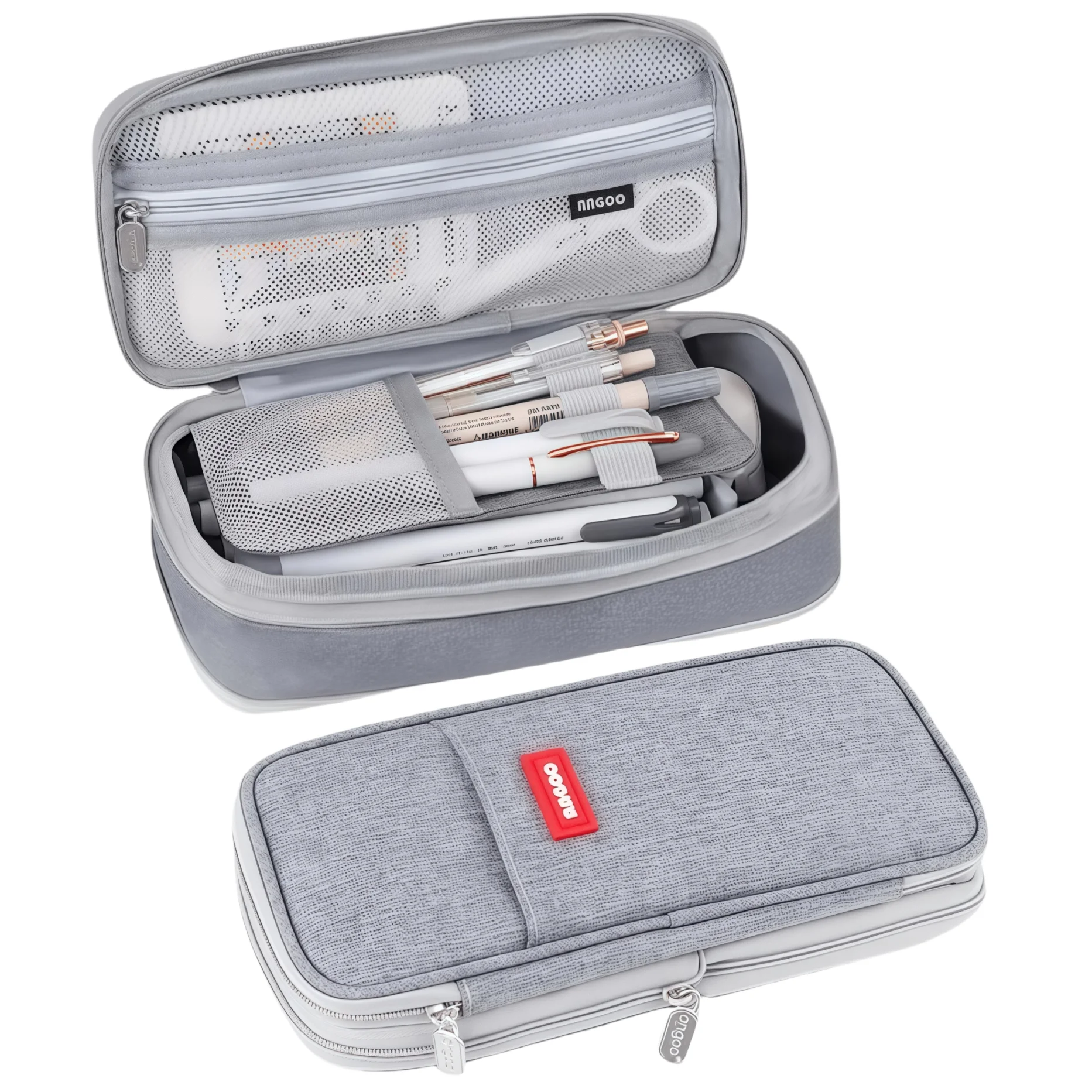 Multi-functional double-layer canvas pencil case large-capacity waterproof stationery bag school supplies pencil case