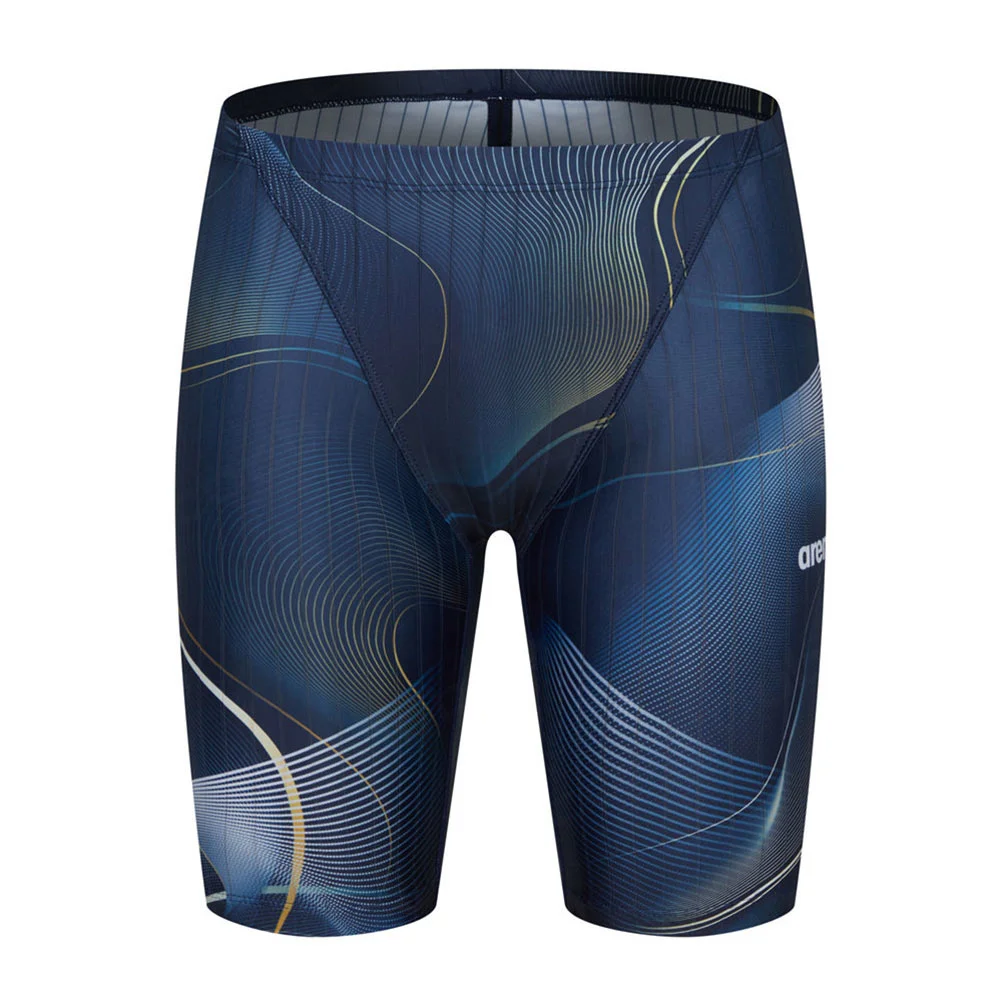 Men's Swim Jammer Athletic Training Swimsuit Shorts Swimming Trunks Beach Tights Pants Briefs Waterproof Swimwear Bathing Suit 4