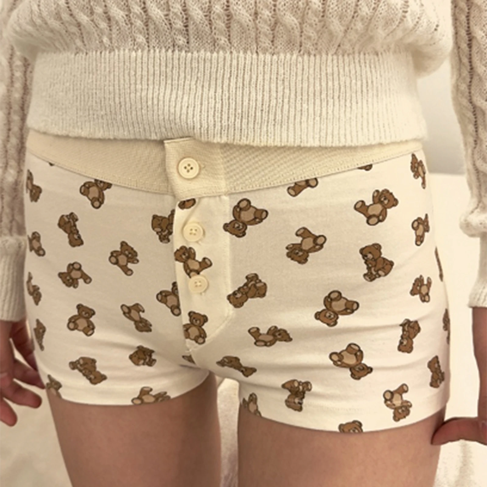 Combhasaki Y2K Low-Waist Graphic Lounge Shorts