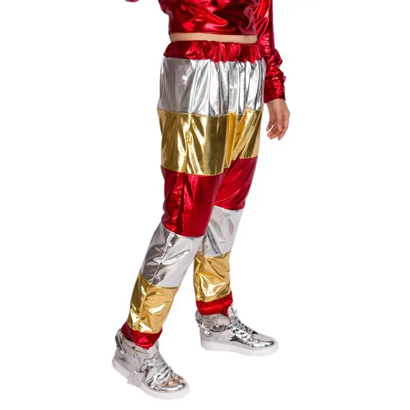 

New fashion Heroprose Brand Hip Hop Dance harem Pants Sweatpants Costumes female stage performance wear Paillette jazz trousers