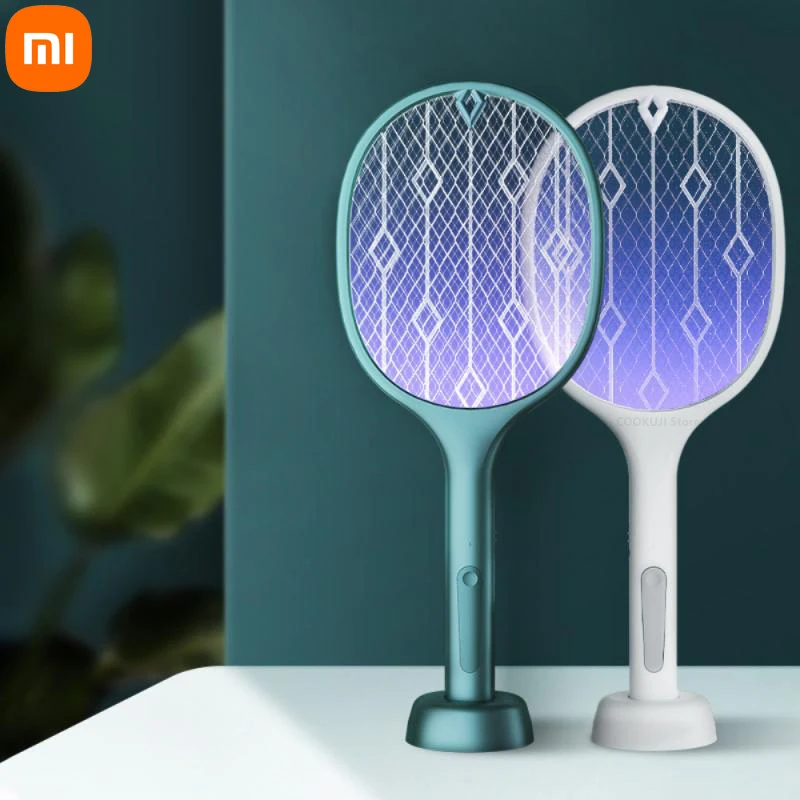 

Xiaomi Mosquitoes Lamp & Racket 2 In 1 Electric Fly Swatter Powerful USB Rechargeable Grid 3-Layer Mesh Home Fly Killer