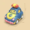 Baby Cartoon Toy Car Mini Press Go Vehicles Inertia Pull Back Cars Montessori Early Education Crawling Toys for Toddlers Boys 6