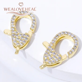 18K Zircon Lock Clasp 1