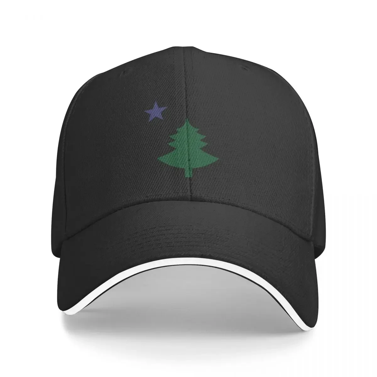 

New Old Maine State Flag Hat Original Flag Pine Tree Star Dad Hat Baseball Cap Golf Golf Wear Hat For Women Men's