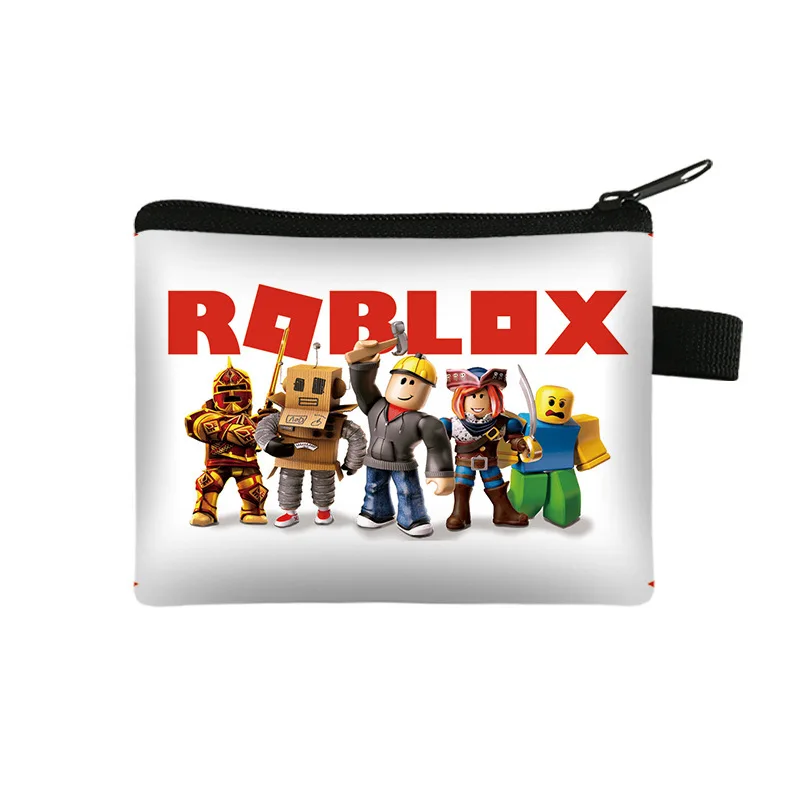 Roblox Coin Purse Wallet Kawaii Cartoon Anime Portable Money Coin Storage Bag Cute Mini Card Purses Key Organiser Gifts