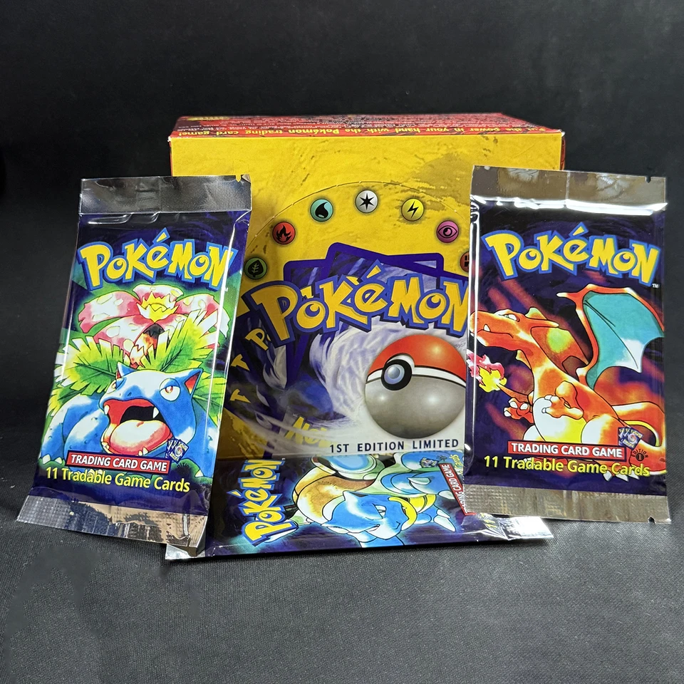 Pokemon 1st Edition Box 36 Booster Packs Base Set Board Games