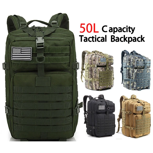 Mochila 30L / 50L Mochila Táctica Militar Hombres Mujeres Senderismo  Mochilas Para Acampar 900D Nylon Bolsas Impermeables Bolsa De Caza Para  Trekking Al Aire Libre 230927 De 18,55 €