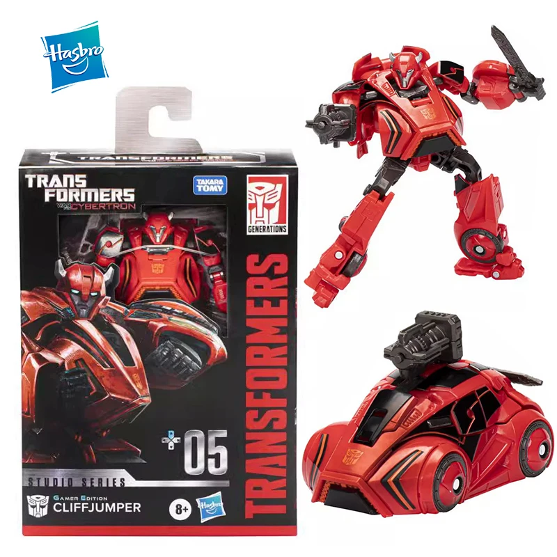 

Фигурка-трансформер Hasbro, оригинальная деталь, 12 см, серия Deluxe WFC Cliffjumper, игрушка, подарок для хобби