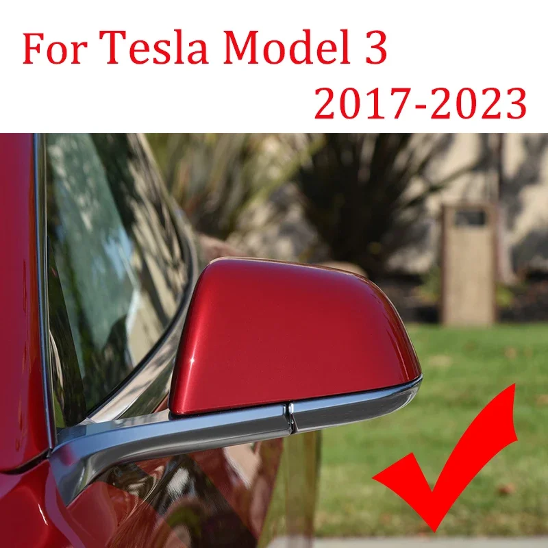 Tesla Model 3 2016 2017 2018 2019 2020-2023 자동차 교체 백미러 커버 룩 사이드 윙 미러 캡 OX Hron 스타일