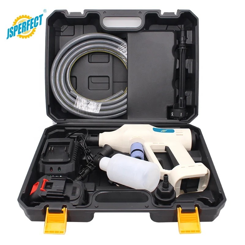 JSPERFECT Digital Screen Powerful Cordless Portable Pressure Washer Car Wash with 4.0AH Battery