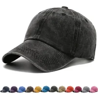Women Men Cotton  Fashion Snapback Solid Baseball Cap Autum Winter Hat Outdoor Simple Vintag Visor Casual Cap Hat For Women Men 1