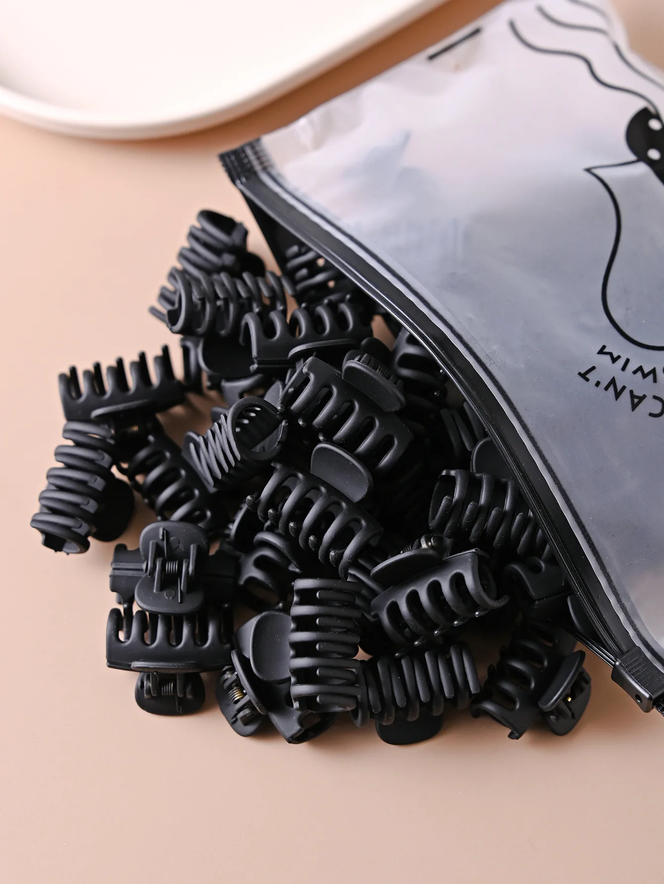 10 stücke Schwarz Matt Shark Haar Klaue Haar Clip Für Frauen Mädchen Einfache Feste Farbe Haar Seite Bang Clip Haarnadel haarspange Kopfbedeckungen – Detail 1