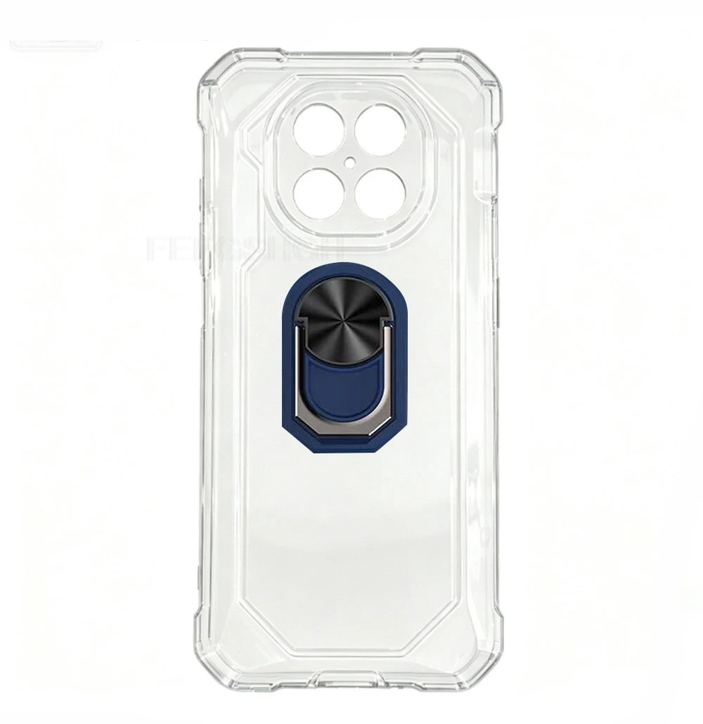 Durable Cubot KingKong ES5 Phone Cover with Back Ring Holder - TPU Soft Silicone Protective Case