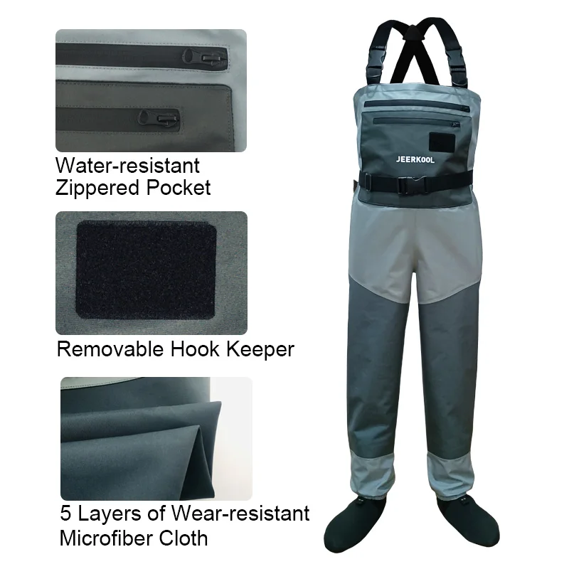 Fly Fishing Waders-Fly Fishing Waders 5 Layers Fish Wading Pants