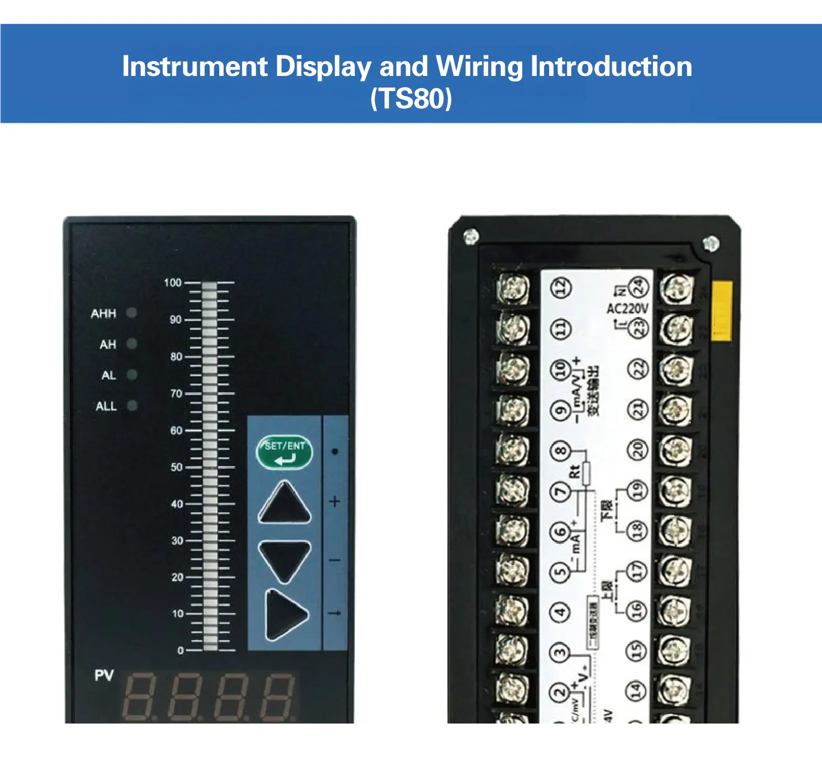 Intelligent Single Loop Controller 4-20mA Output Relay Digital Temperature Contr