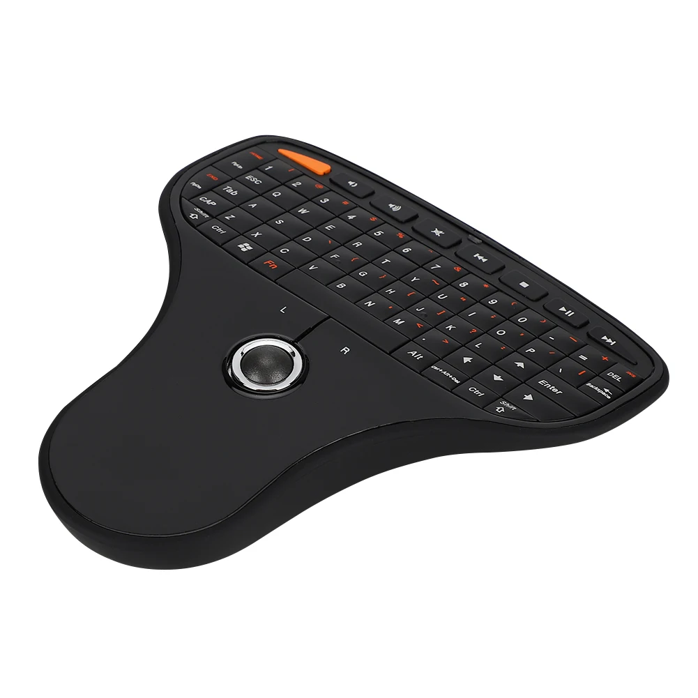 Wireless Keyboard Trackball Keyboard N5901 QWERTY Keyboard Trackball 2.4G Wireless Mini USB MultiMedia Keyboard for TV Computer - 5