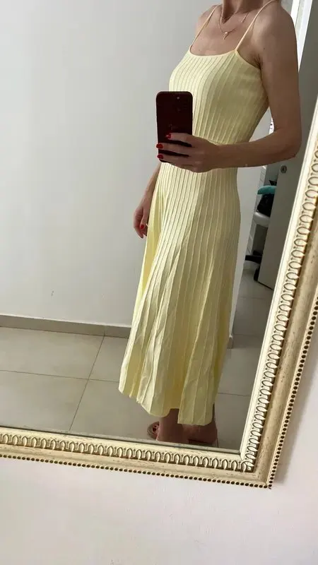 Elegant Strapless Pleated Ankle-Length Dress photo review