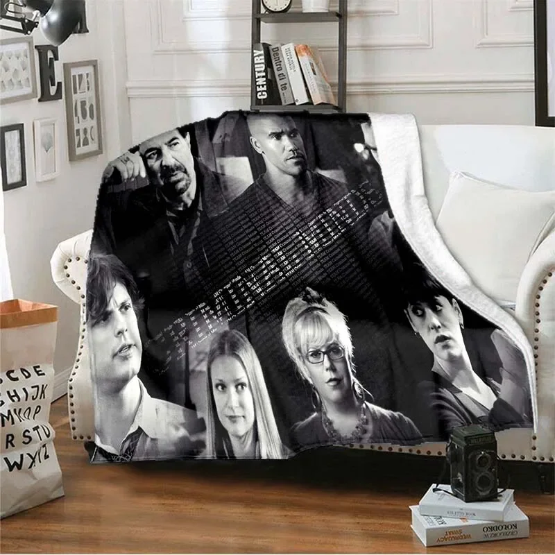 New Sofa Bed Blanket Soft Warm Criminal minds 3D Print Blanket Cover Fleece Throw Blanket Adult Children's blanket 6